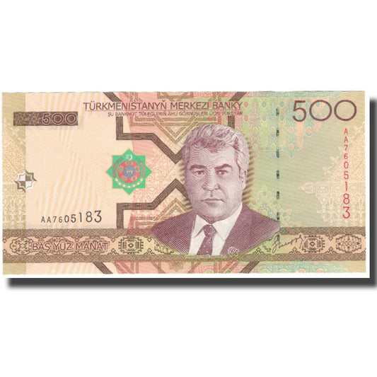 bancnota, 
  
  Turkmanistan, 
  
  500 Manat