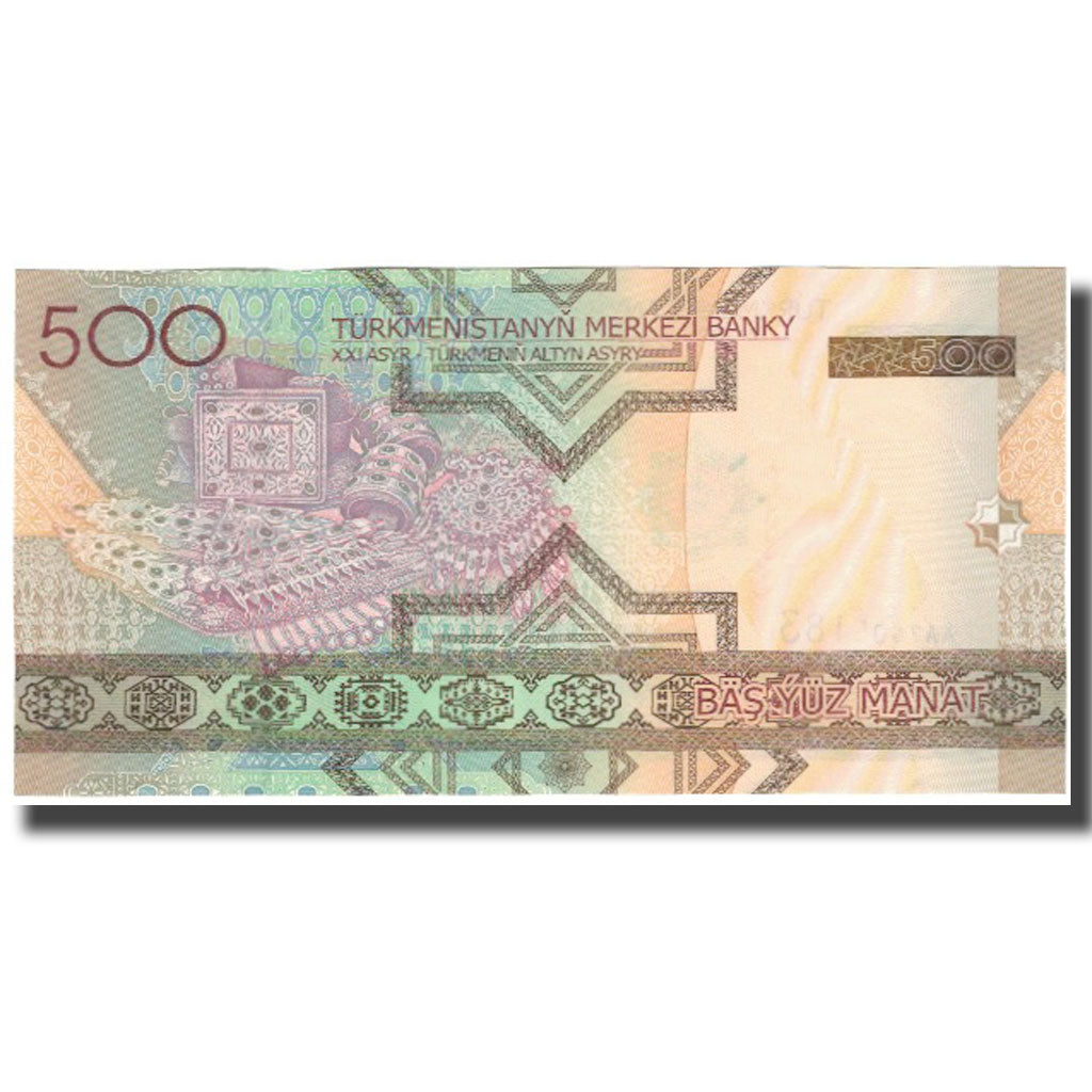 bancnota, 
  
  Turkmanistan, 
  
  500 Manat