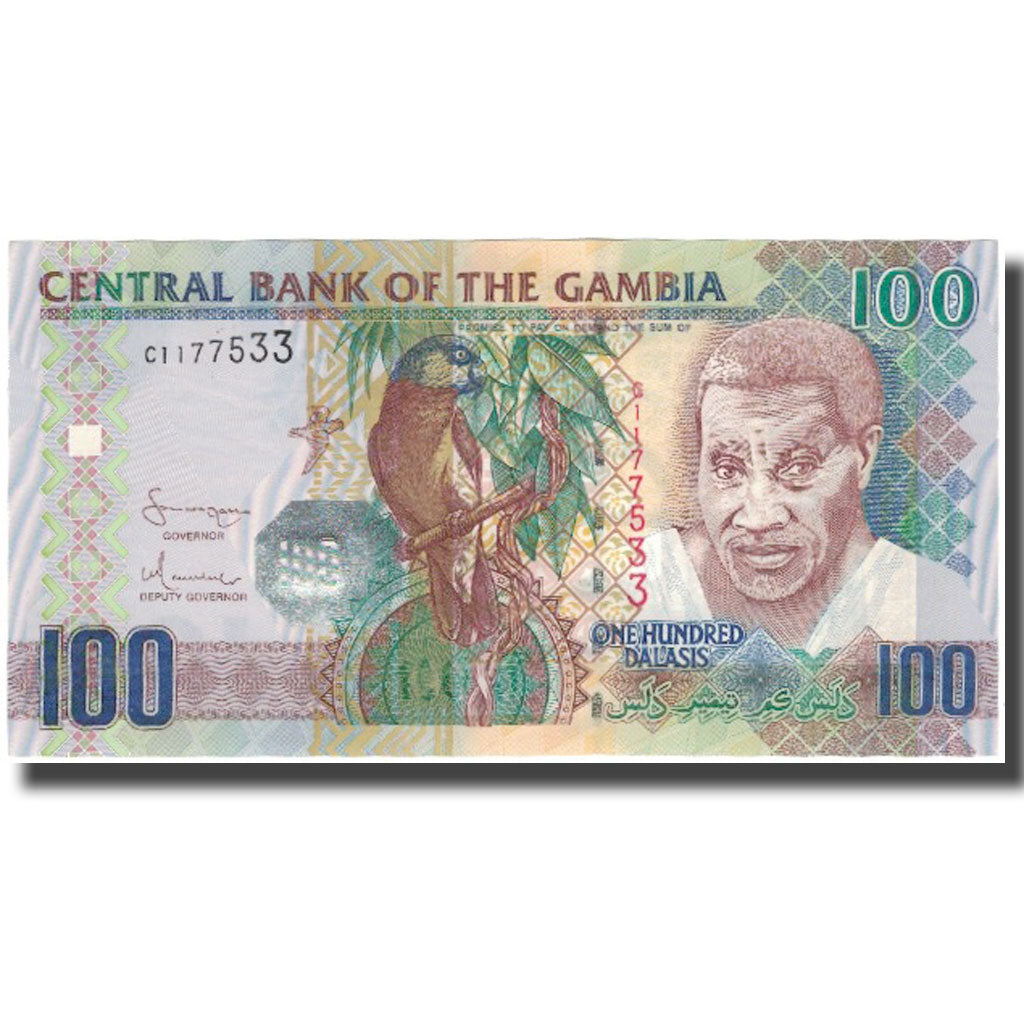 bancnota, 
  
  Gambia, 
  
  100 Dalasis