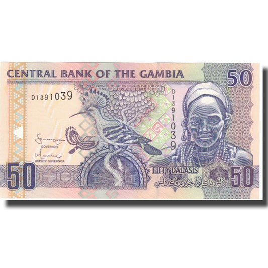 bancnota, 
  
  Gambia, 
  
  50 Dalasis