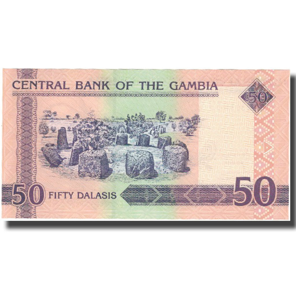 bancnota, 
  
  Gambia, 
  
  50 Dalasis