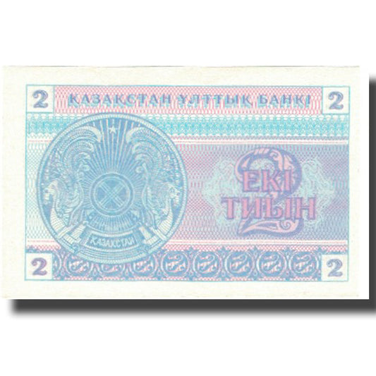 bancnota, 
  
  Kazahstan, 
  
  2 Tyin