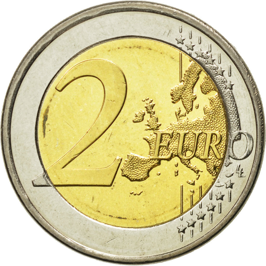 Slovenia, 
  
  2 euro, 
  
  a 10-a aniversare a uniunii monetare europene