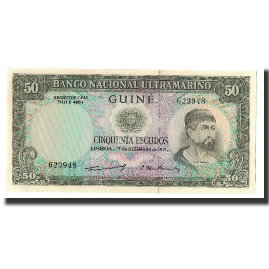 bancnota, 
  
  Guineea Portugheză, 
  
  50 de scude