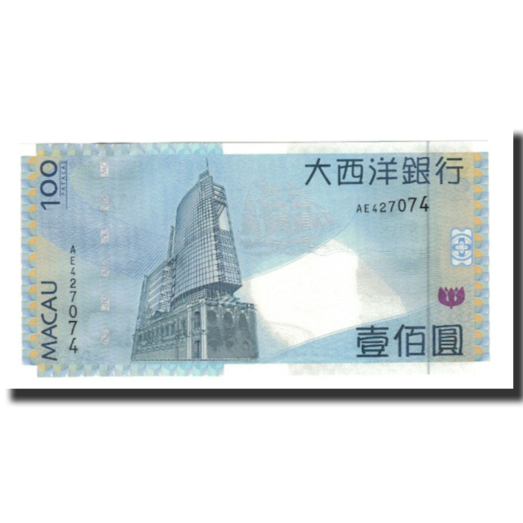 bancnota, 
  
  Macao, 
  
  100 Patacas