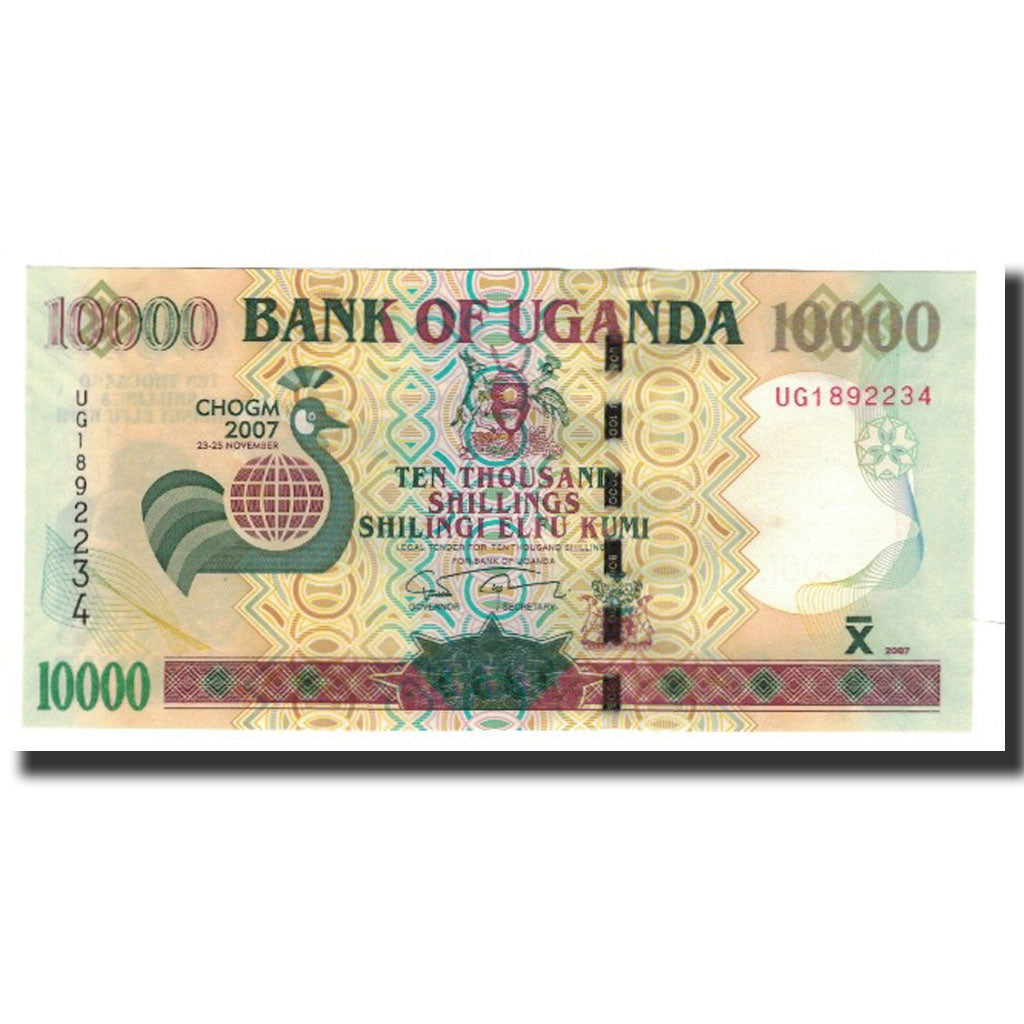 bancnota, 
  
  Uganda, 
  
  10