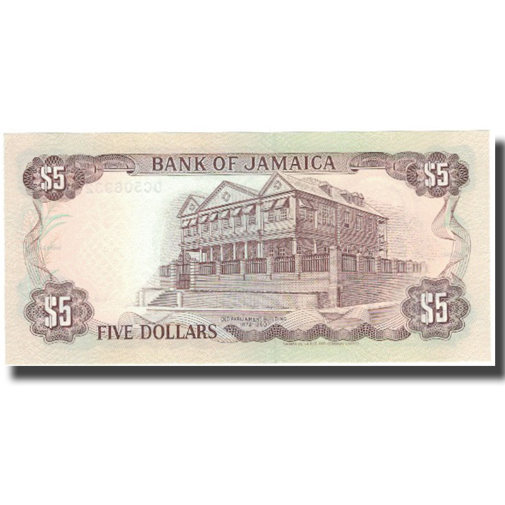 bancnota, 
  
  Jamaica, 
  
  5 dolari