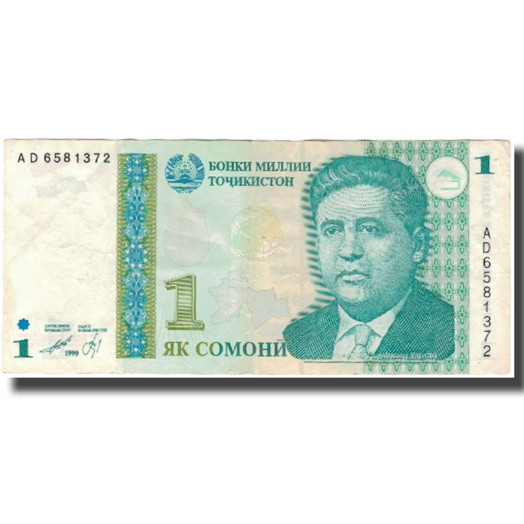 bancnota, 
  
  Tadjikistan, 
  
  1 Somoni