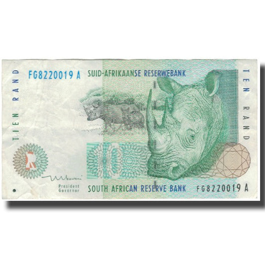 bancnota, 
  
  Africa de Sud, 
  
  10 rand