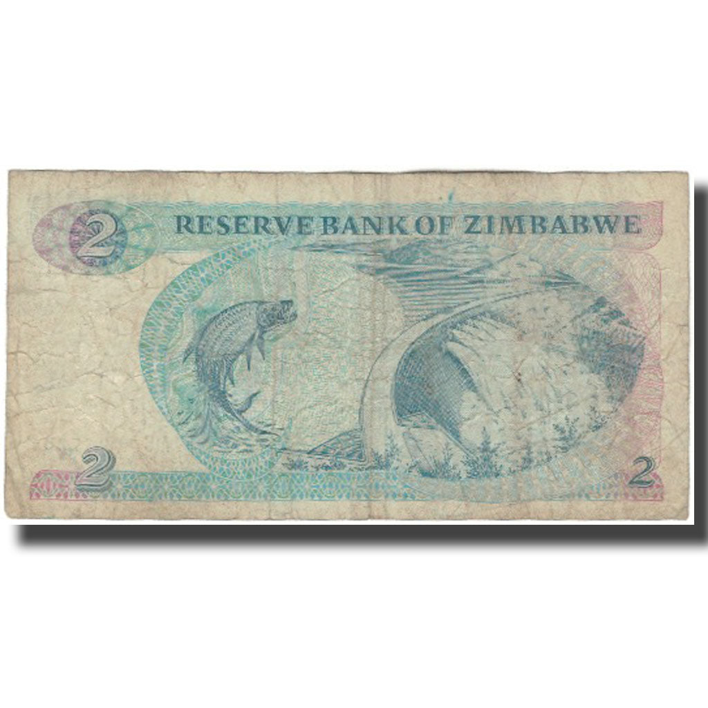 bancnota, 
  
  Zimbabwe, 
  
  2 dolari