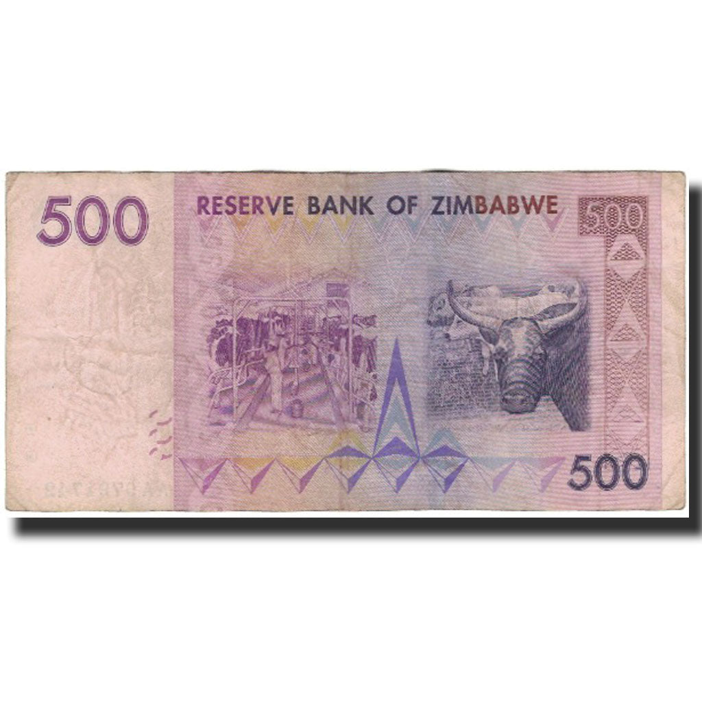 bancnota, 
  
  Zimbabwe, 
  
  500 de dolari