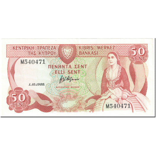 bancnota, 
  
  Cipru, 
  
  50 de cenți