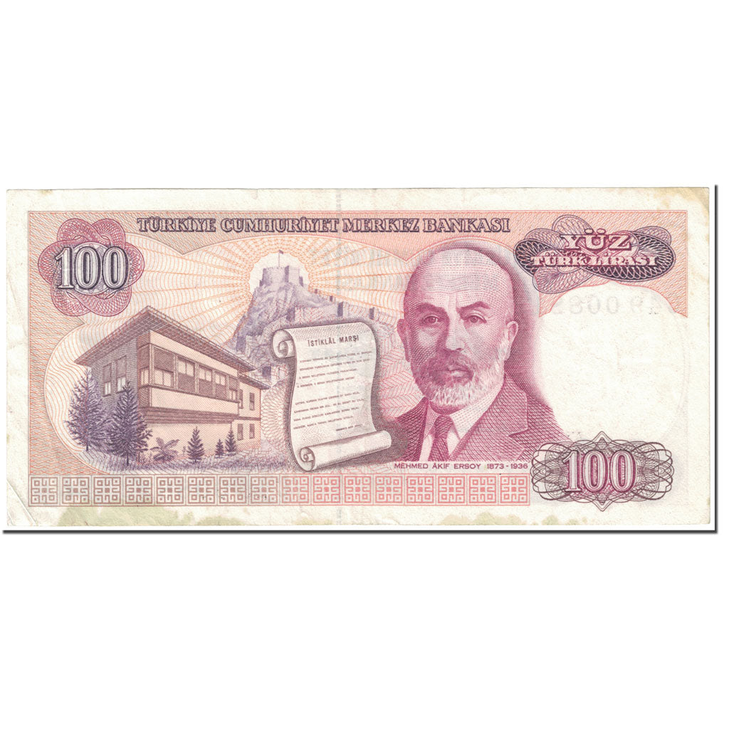 bancnota, 
  
  Curcan, 
  
  100 lire