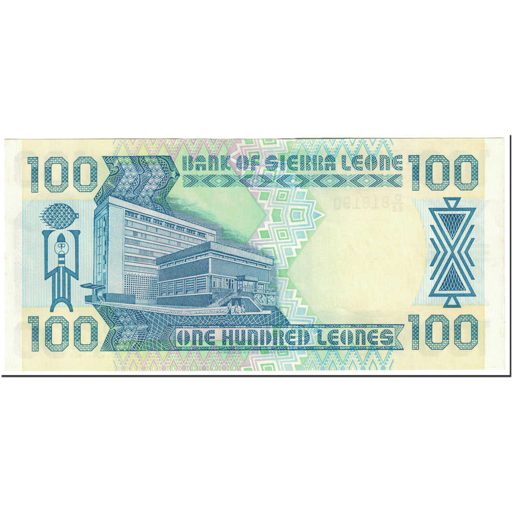 bancnota, 
  
  Sierra Leone, 
  
  100 de leoni