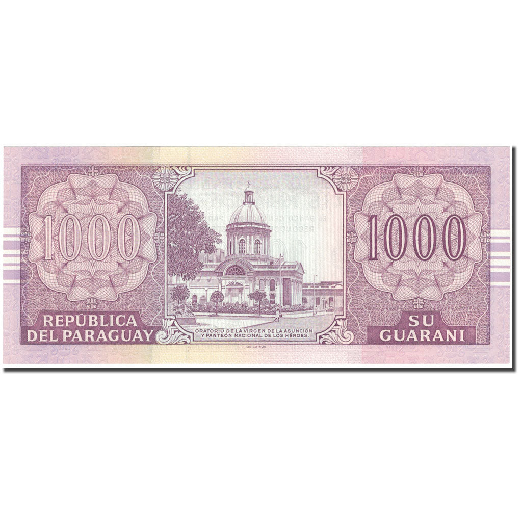 bancnota, 
  
  Paraguay, 
  
  1000 de guarani