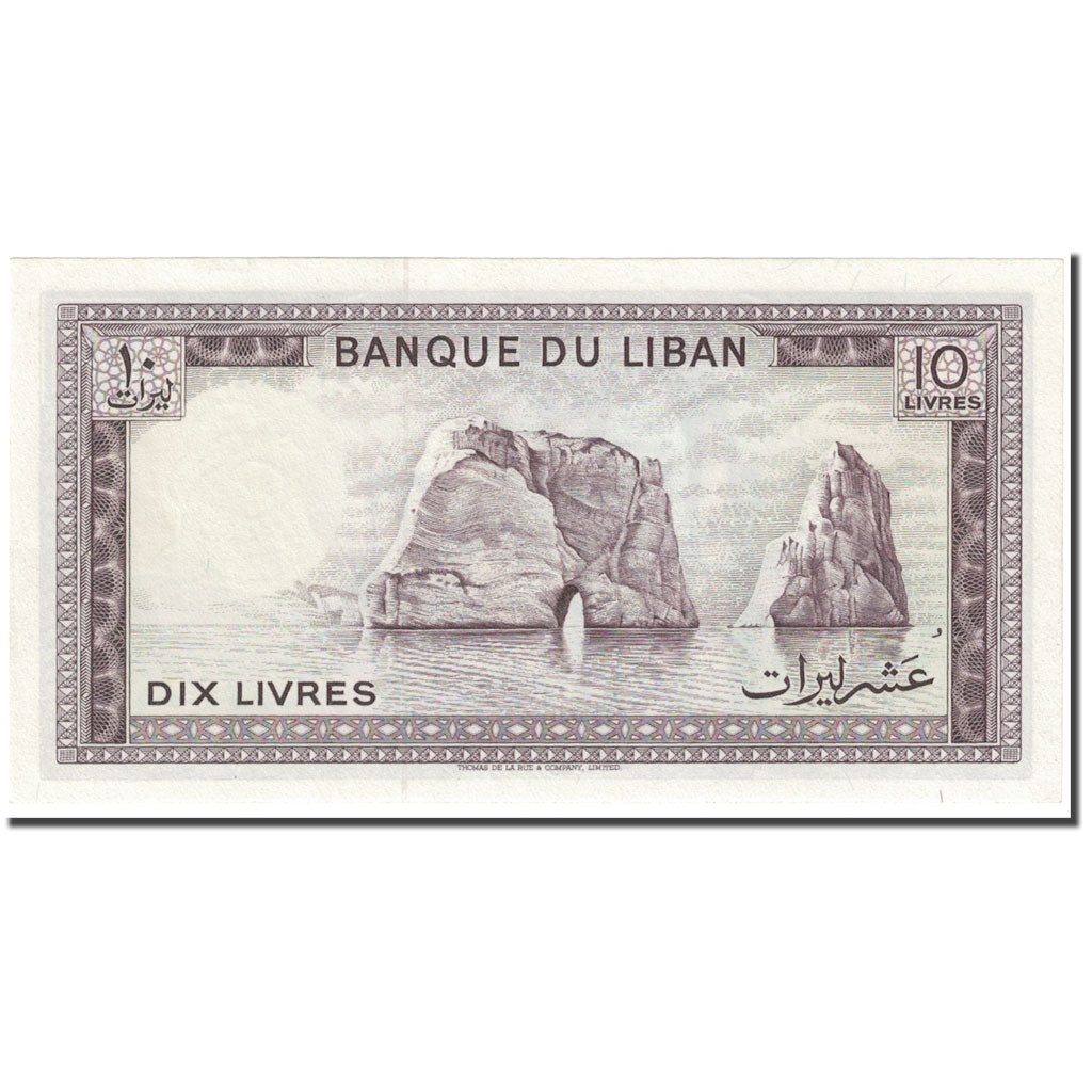 bancnota, 
  
  Liban, 
  
  10 Lire