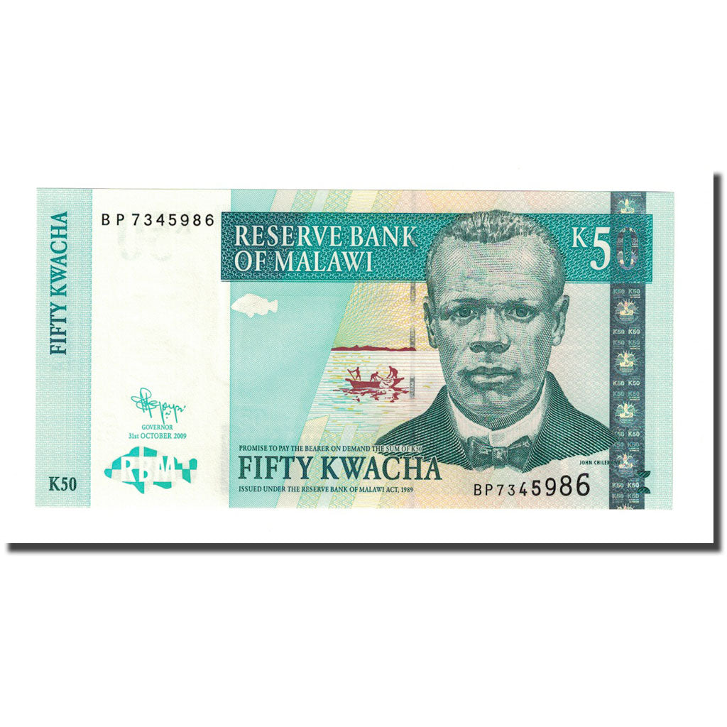 bancnota, 
  
  Malawi, 
  
  50 Kwacha