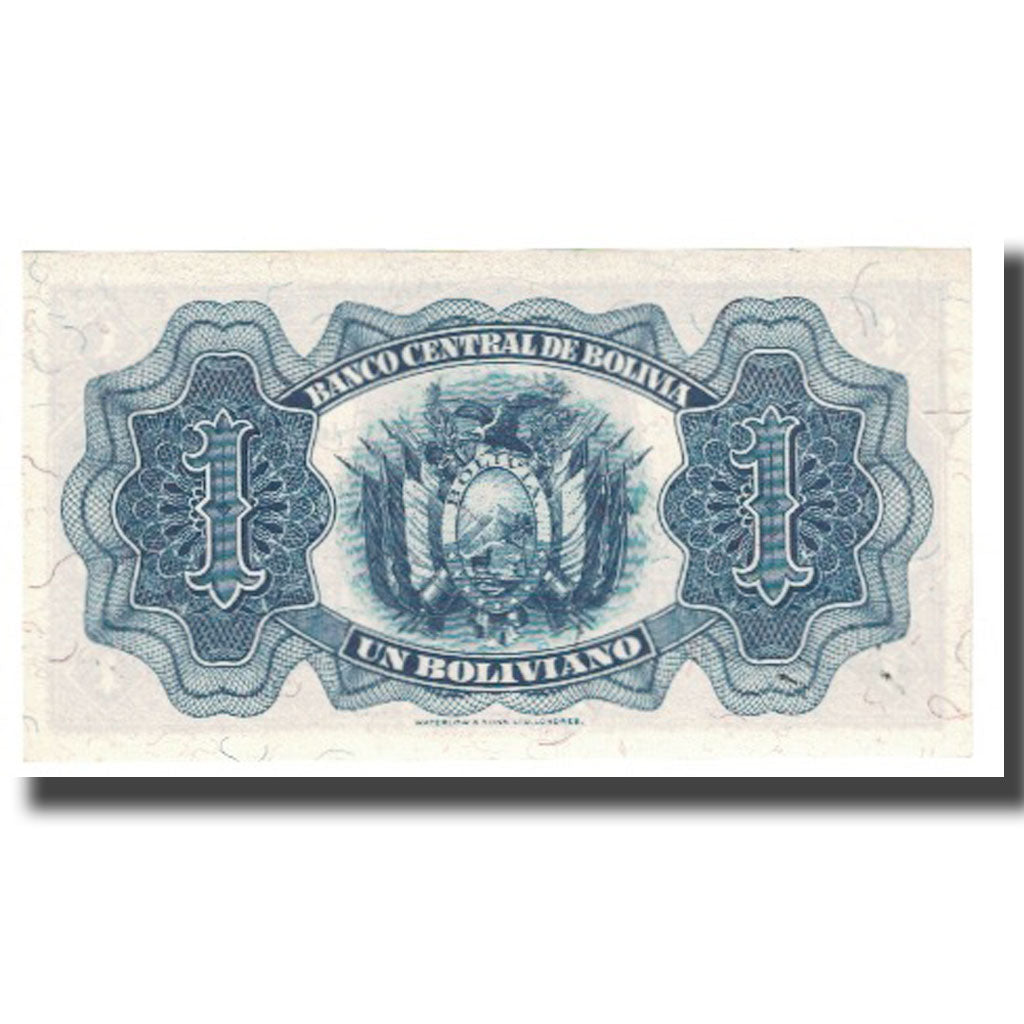 bancnota, 
  
  Bolivia, 
  
  1 Boliviano