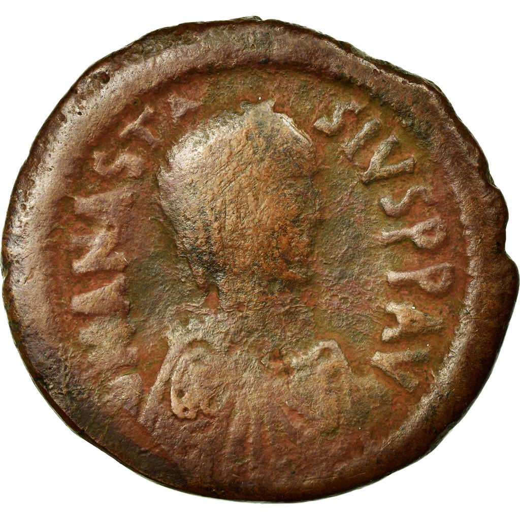 Monedă, 
  
  Anastasius I 491-518, 
  
  Follis