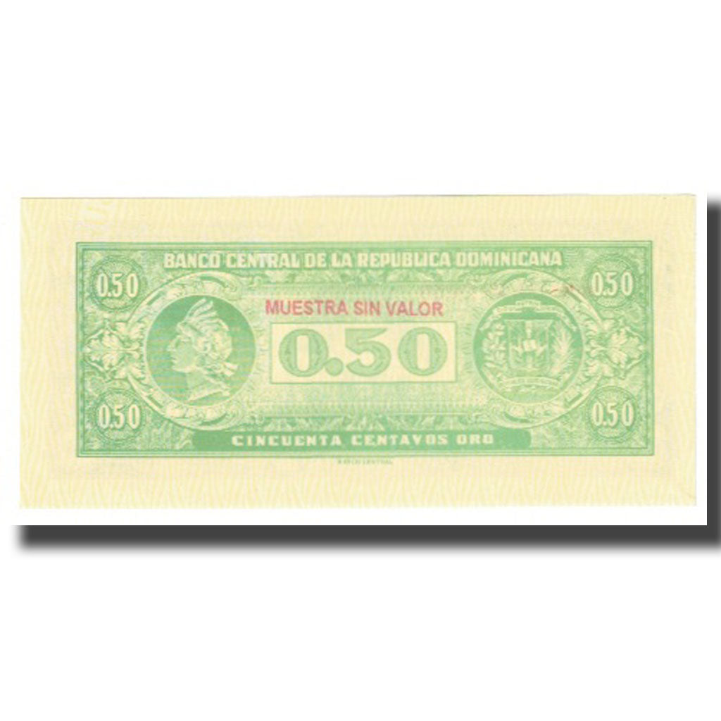 bancnota, 
  
  Republica Dominicană, 
  
  50 Centavos Oro