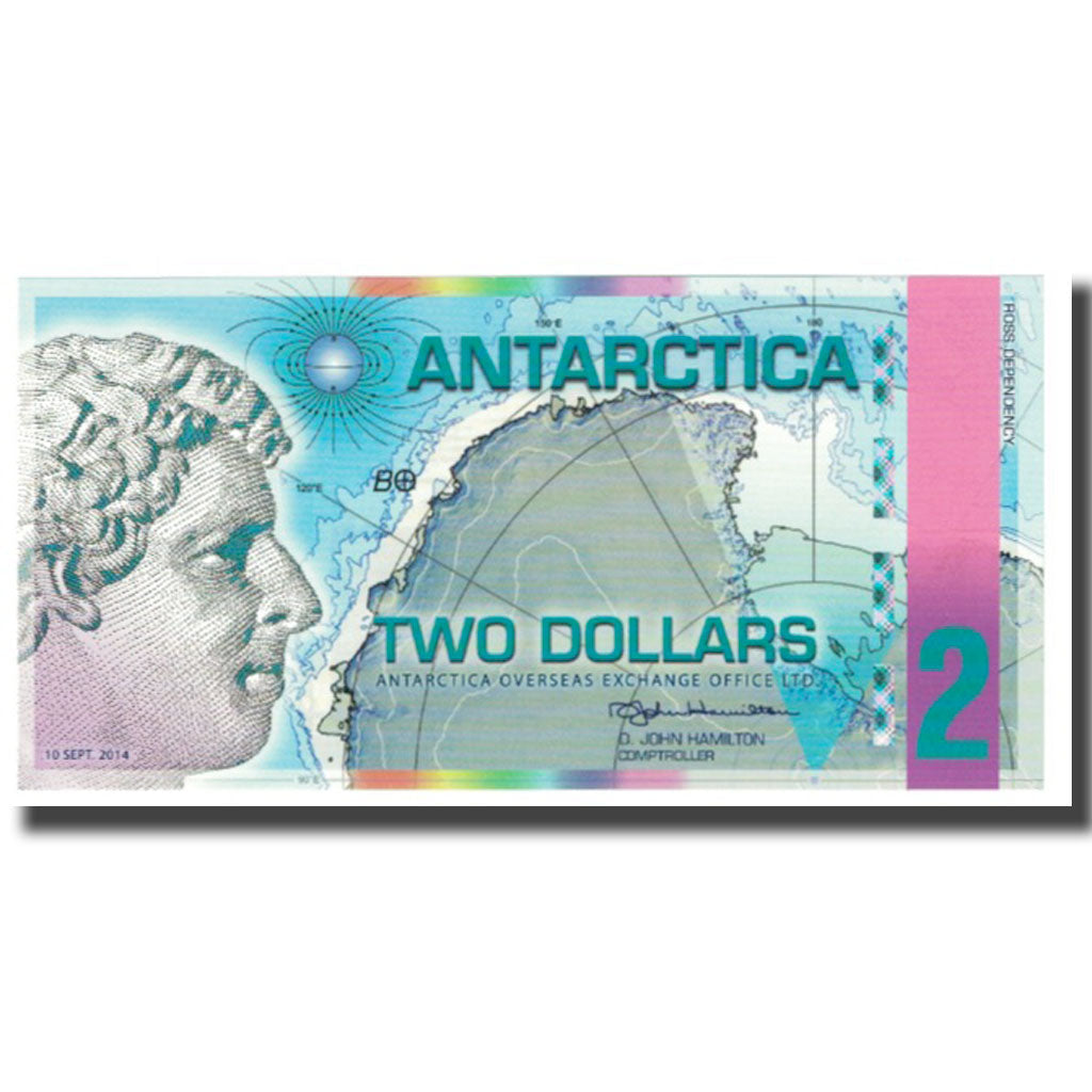 bancnota, 
  
  Antarctic, 
  
  2 dolari