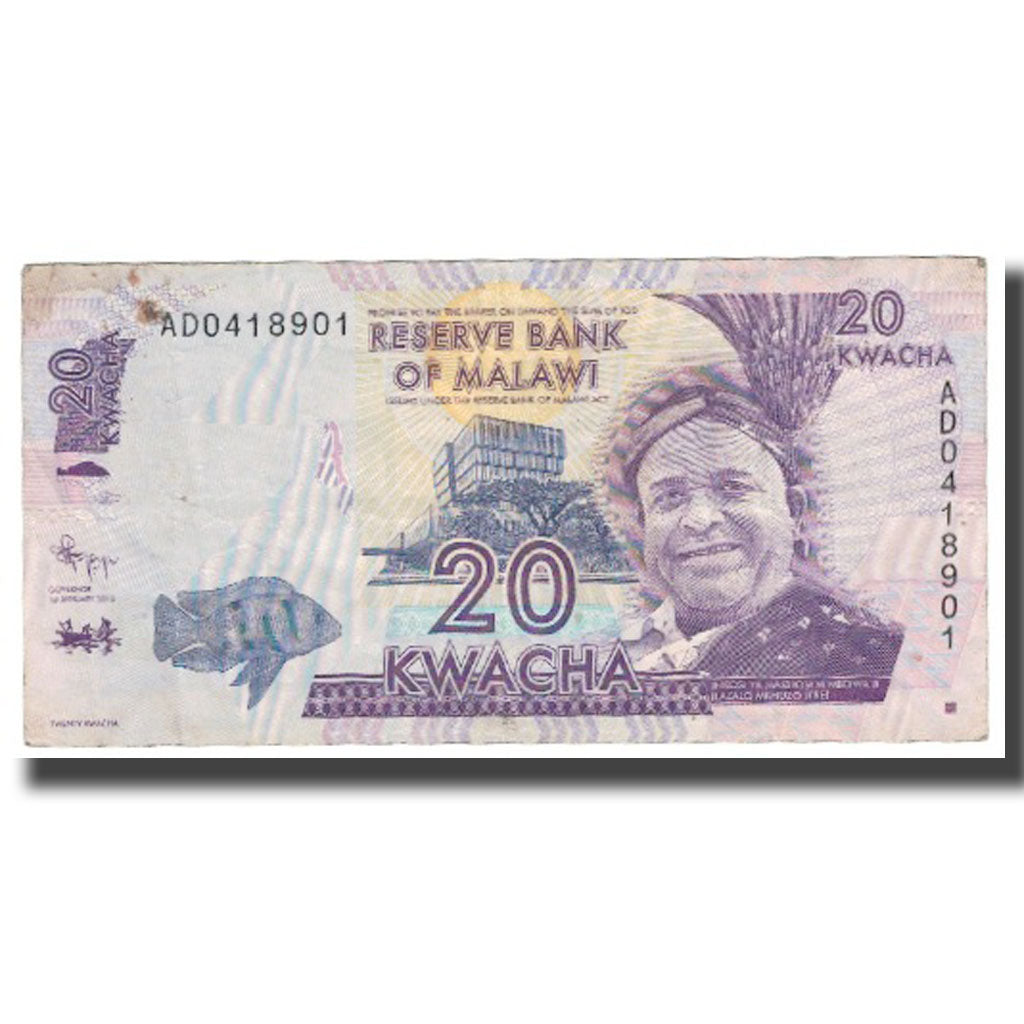 bancnota, 
  
  Malawi, 
  
  20 Kwacha