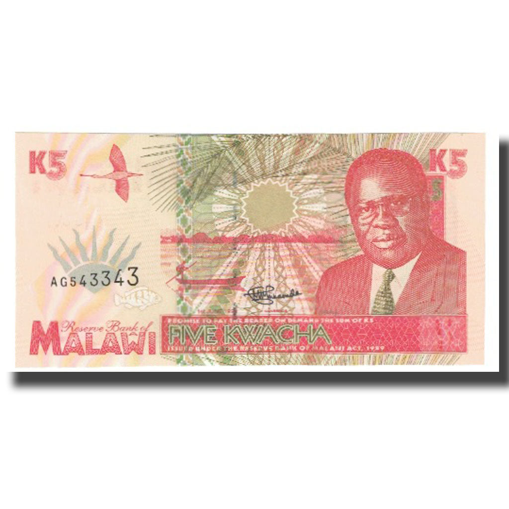 bancnota, 
  
  Malawi, 
  
  5 Kwacha