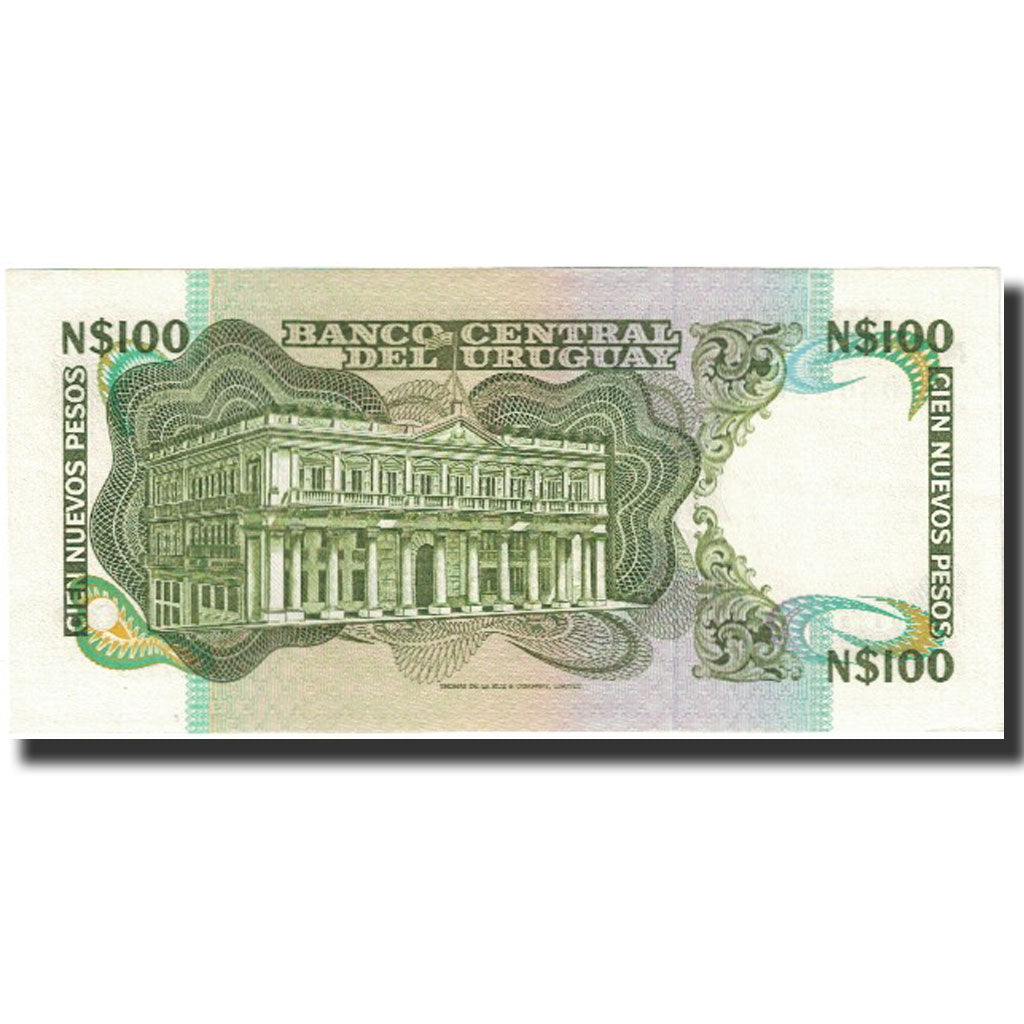 bancnota, 
  
  Uruguay, 
  
  100 de pesos noi