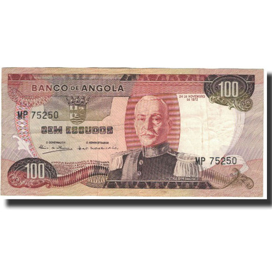 bancnota, 
  
  Angola, 
  
  100 de scude