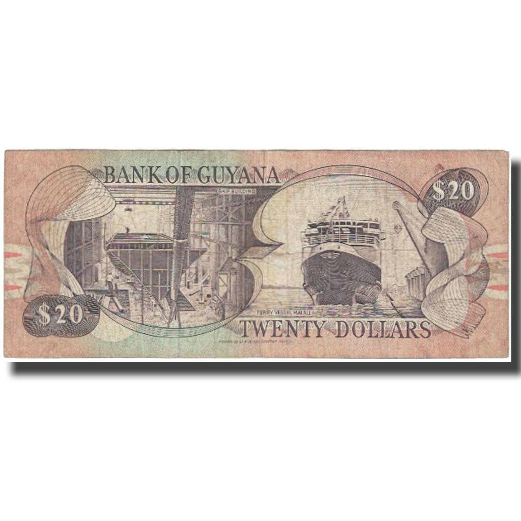 bancnota, 
  
  Guyana, 
  
  20 de dolari