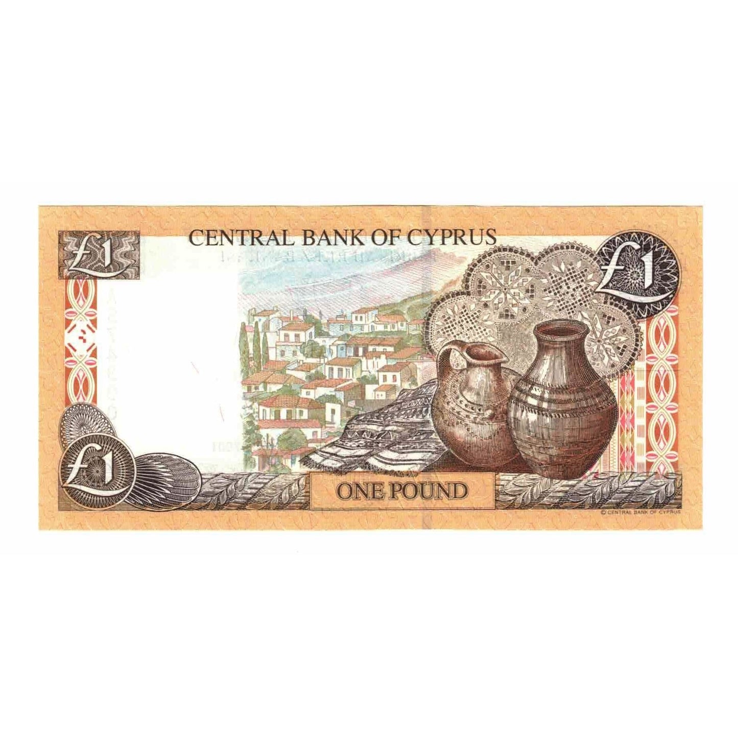 bancnota, 
  
  Cipru, 
  
  1 Lira