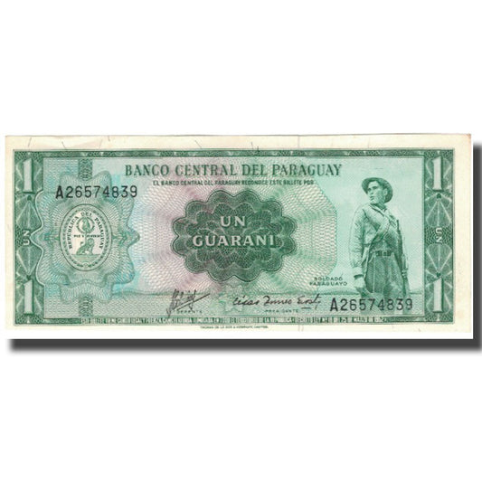 bancnota, 
  
  Paraguay, 
  
  1 Guarani