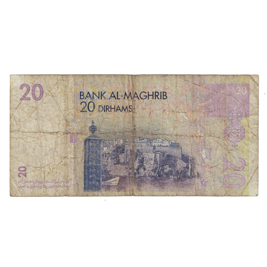 bancnota, 
  
  Maroc, 
  
  20 de dirhami