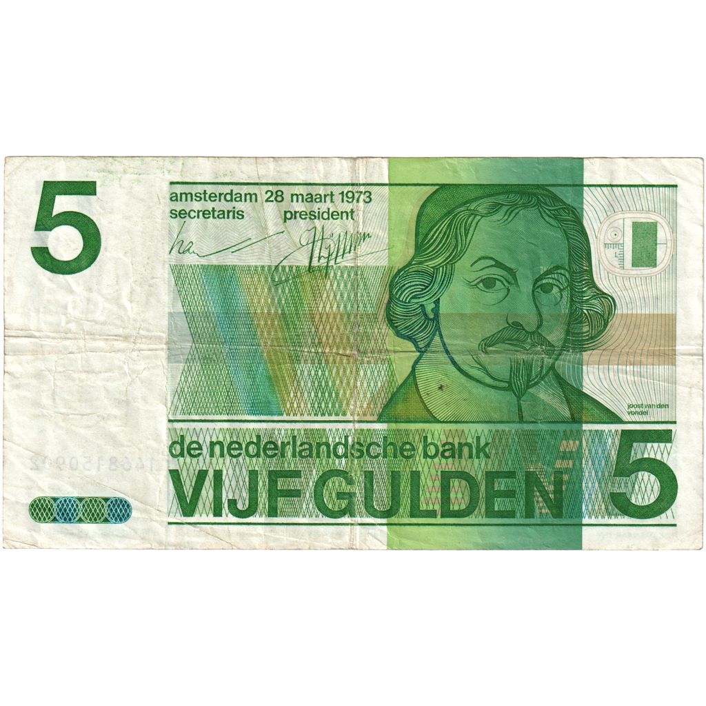 Olanda, 
  
  5 Gulden, 
  
  1973