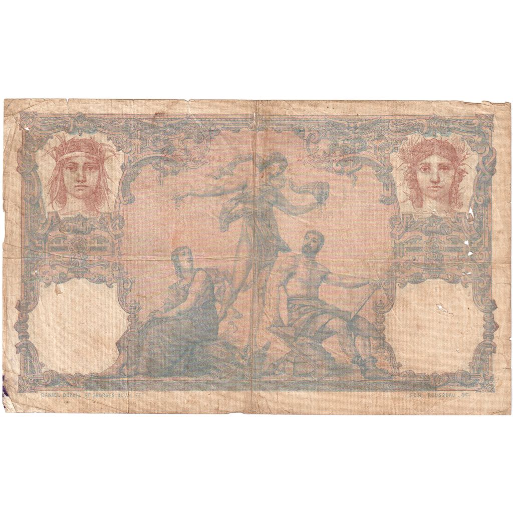 Madagascar, 
  
  100 de franci, 
  
  1893