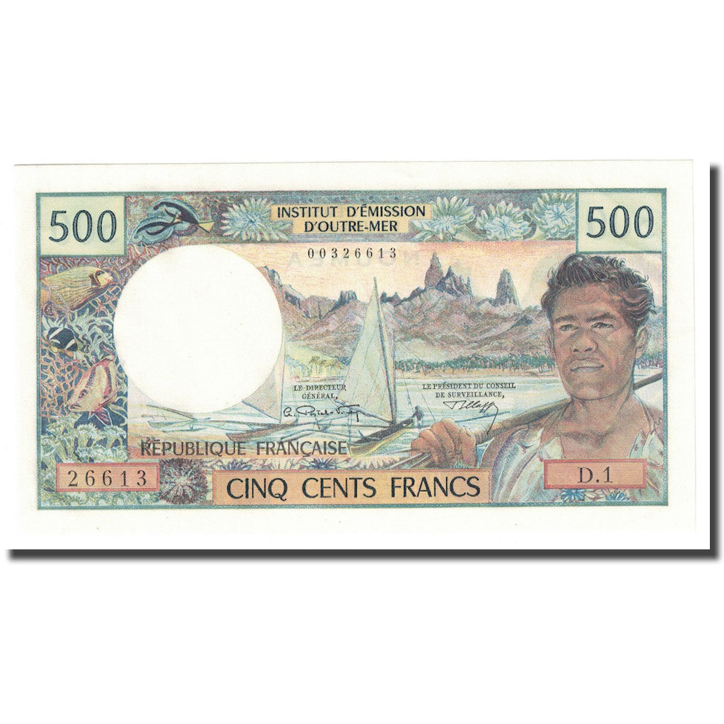 bancnota, 
  
  Noua Caledonie, 
  
  500 de franci