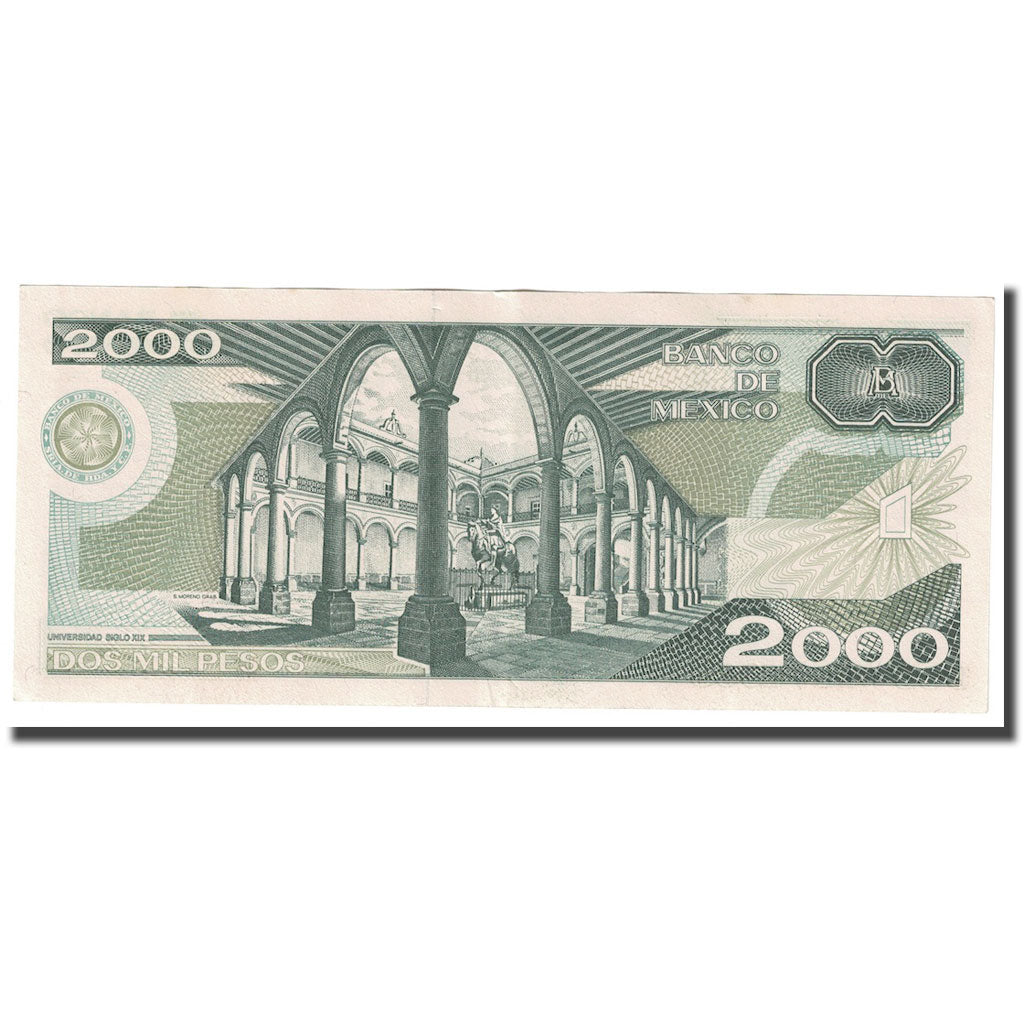 bancnota, 
  
  Mexic, 
  
  2000 de pesos