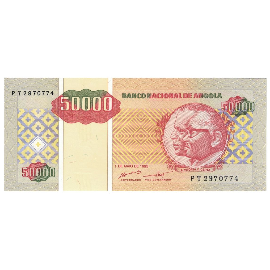 bancnota, 
  
  Angola, 
  
  50