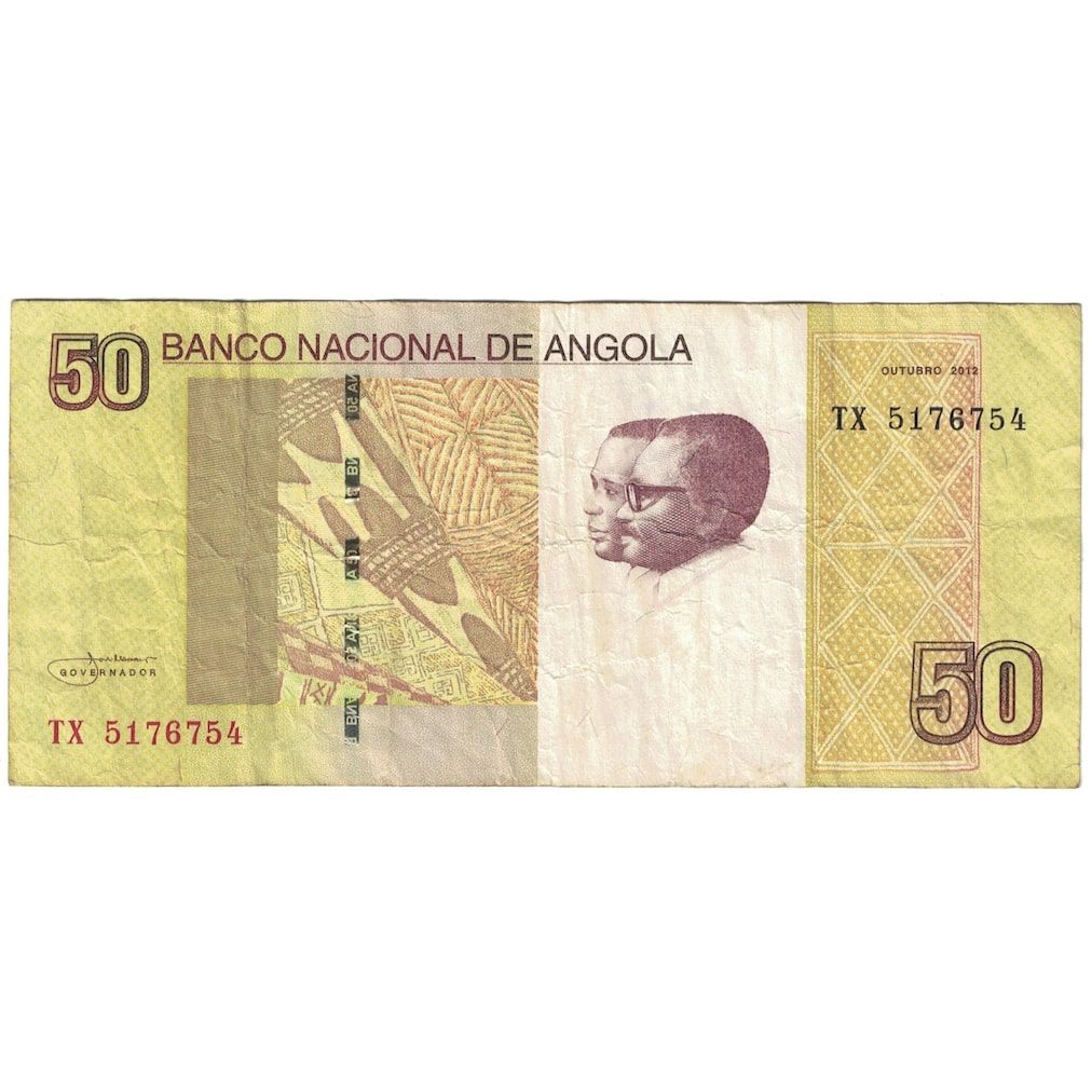 bancnota, 
  
  Angola, 
  
  50 Kwanzas