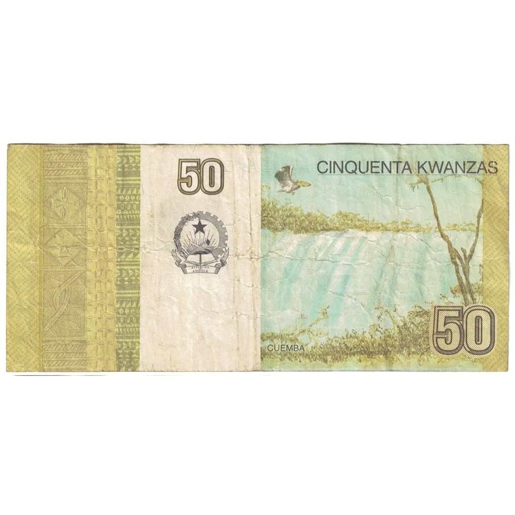 bancnota, 
  
  Angola, 
  
  50 Kwanzas