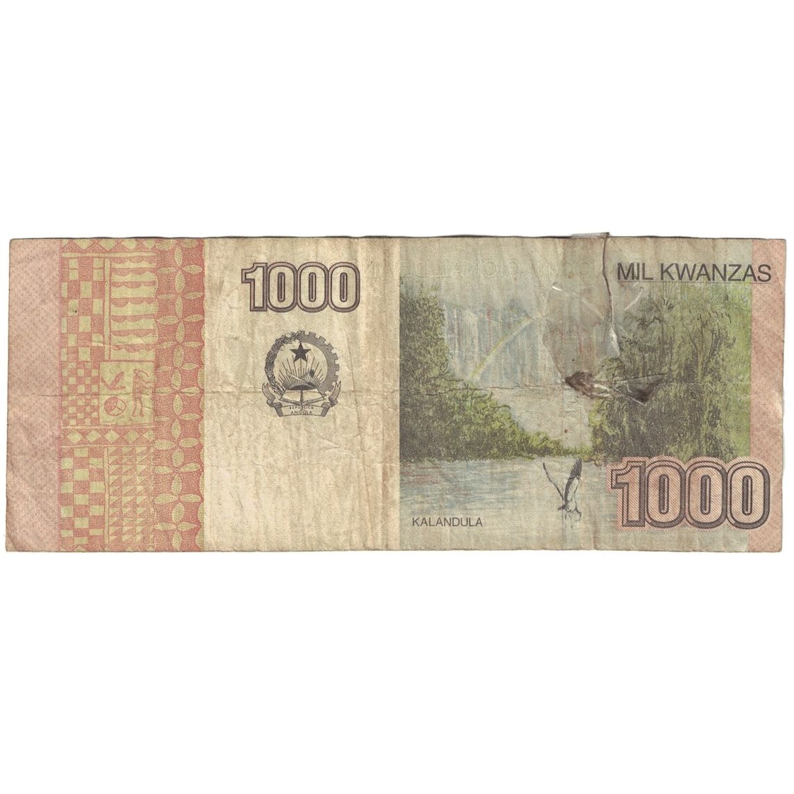 bancnota, 
  
  Angola, 
  
  500 Kwanzas