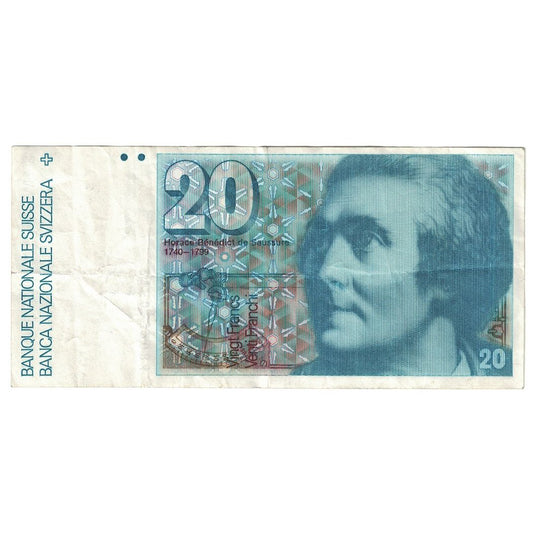 bancnota, 
  
  Elveţia, 
  
  20 Franken