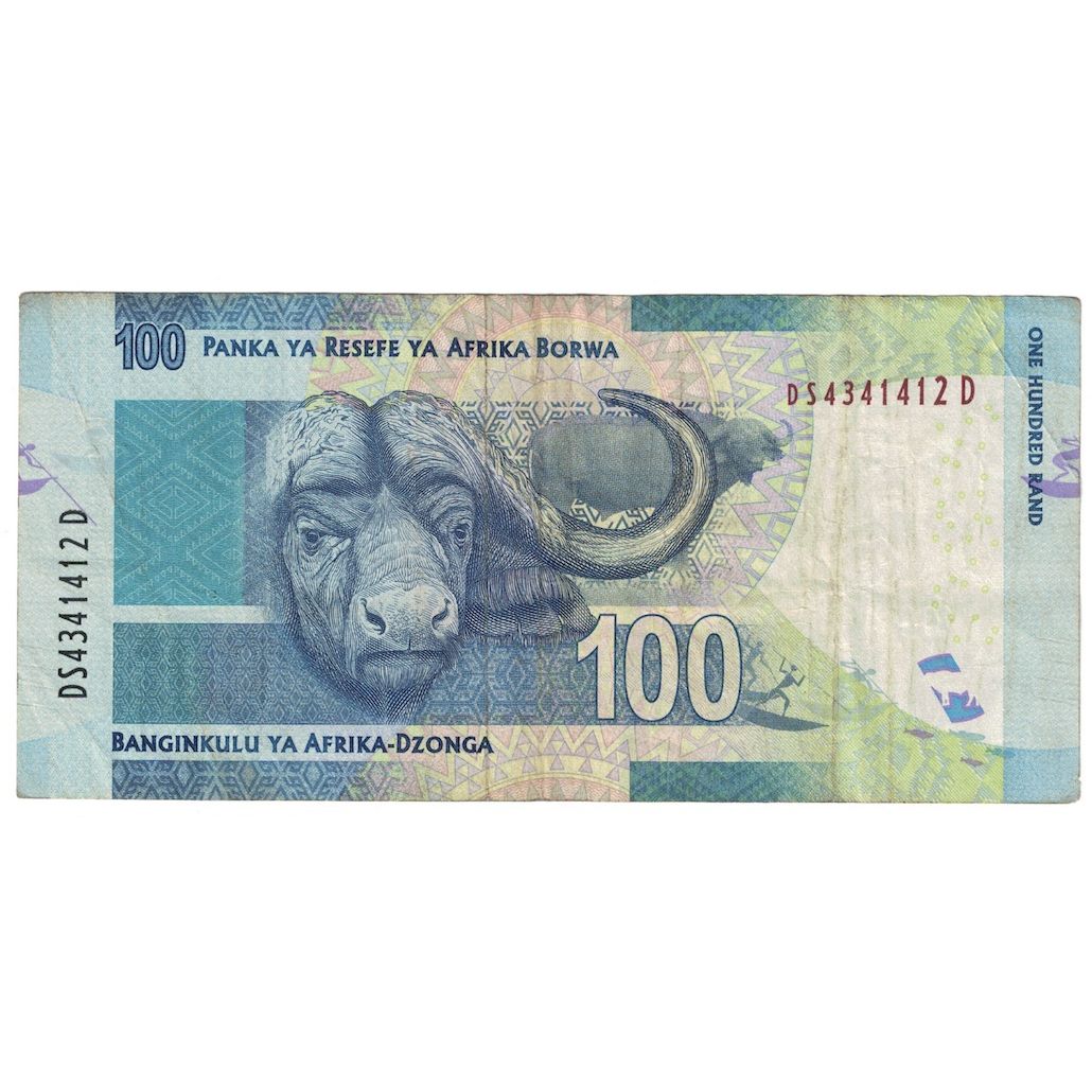 bancnota, 
  
  Africa de Sud, 
  
  100 de rand