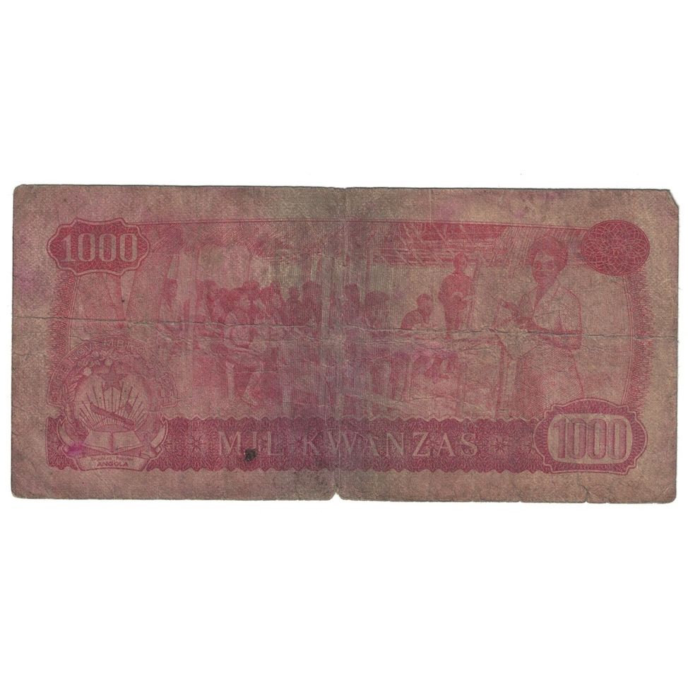 bancnota, 
  
  Angola, 
  
  1000 Kwanzas