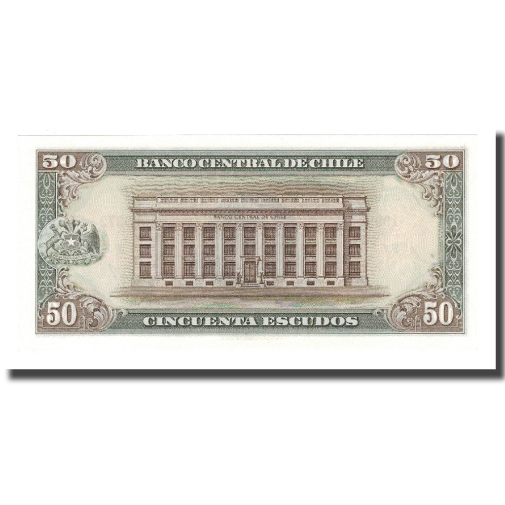 bancnota, 
  
  Chile, 
  
  50 de scude