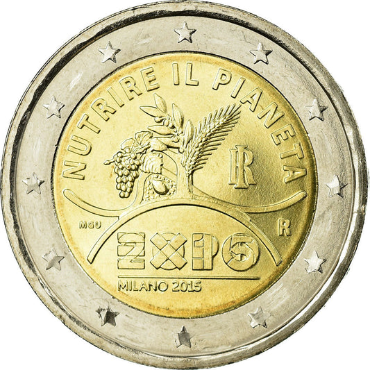 Italia, 
  
  2 euro, 
  
  EXPO MILANO 2015