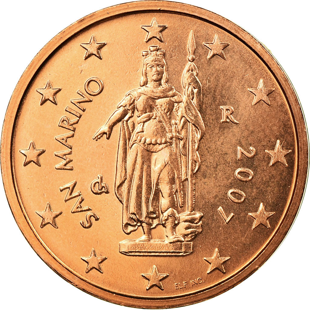 San Marino, 
  
  2 cenți de euro, 
  
  2007