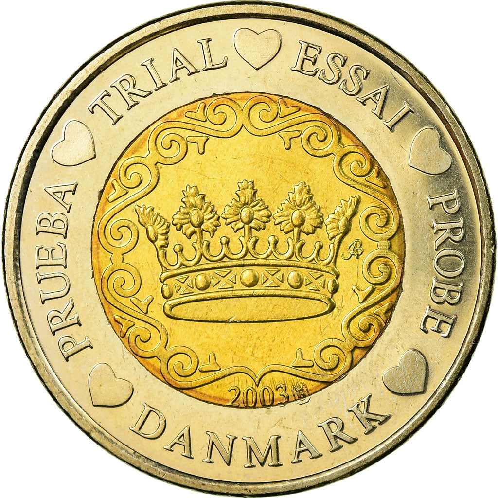 Danemarca, 
  
  2 euro, 
  
  2003