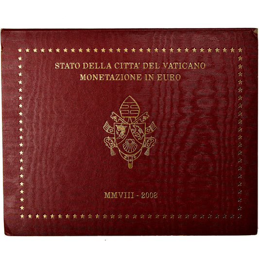 Vatican, 
  
  1 cent la 2 euro, 
  
  2008