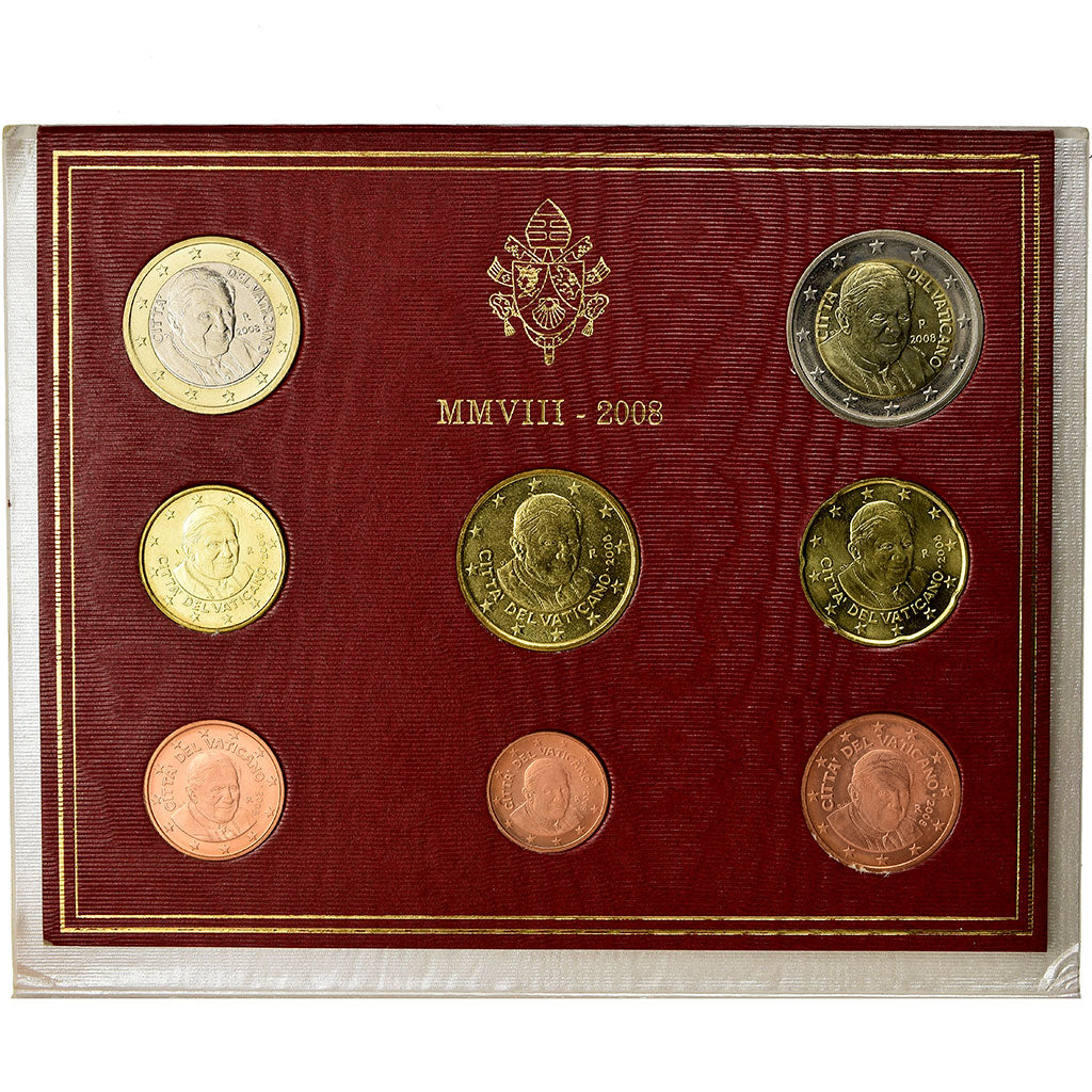 Vatican, 
  
  1 cent la 2 euro, 
  
  2008